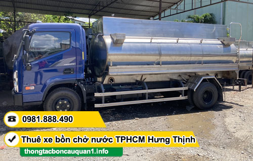 Thuê xe bồn chở nước TPHCM