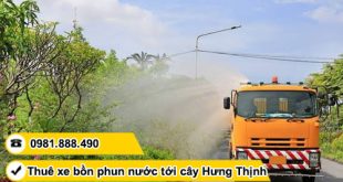 Thuê xe bồn chở nước tưới cây TPHCM