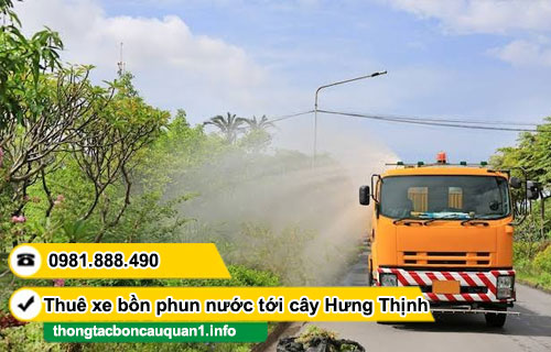 Thuê xe bồn chở nước tưới cây TPHCM