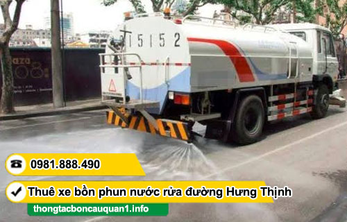 thuê xe bồn tưới nước rửa đường tại TPHCM